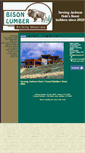 Mobile Screenshot of bisonlumber.net