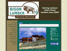 Tablet Screenshot of bisonlumber.net